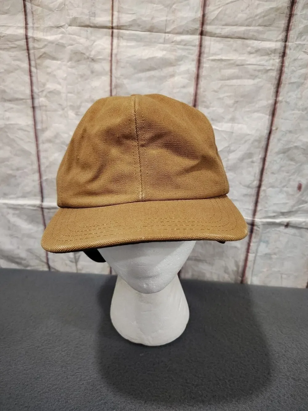 Vintage Winter Duck Cap Brown Made In USA Size M Earflaps